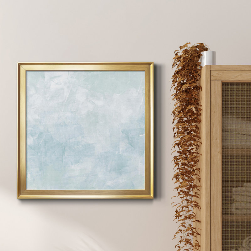 «I Drifting Blue I-Premium», reproduction encadrée - prête à être accrochée, H 26,5 po x l 26,5 po x P 1,5 po, Pas de tapis