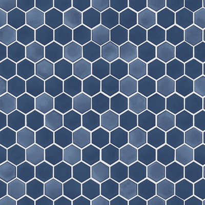 Papier peint auto-adhésif hexagonal