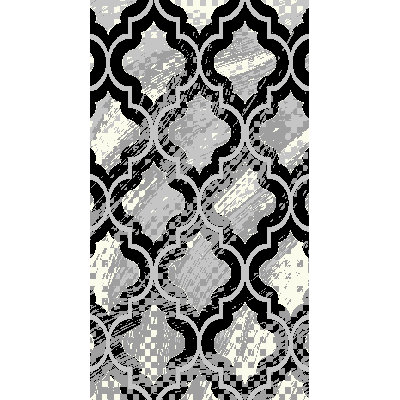 Tapis gris/noir zone Terranova
