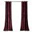 Prima Velvet Solid Velvet Room Darkening Curtain Pair-1284688208-1243633261