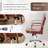 Luxury Faux Leather Office Chair - Padded Arms-342761276