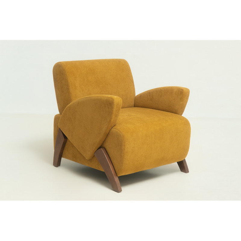 Chaise d'appoint en velours Monroe, Curcuma