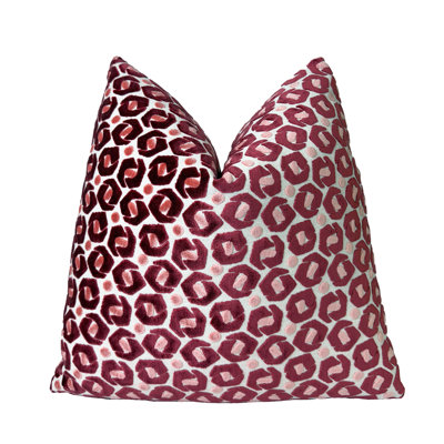Broken Rings Velvet Throw Pillow Cover
