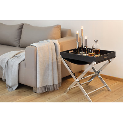 Monza Tray Top Cross Legs End Table
