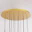 Luminaire suspendu moderne en forme de lustre à DEL or 18 lumières avec hauteur réglable pour escalier