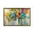 Toile avec cadre flottant or