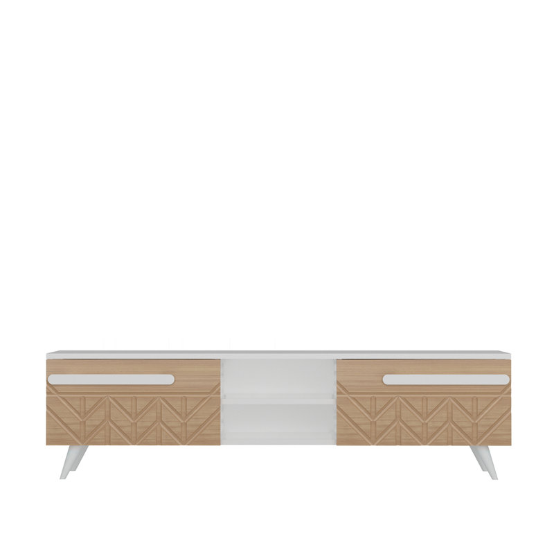 Buker TV Stand for TVs up to 55", Teak