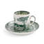 Heritage Green Italian 3 Oz. Espresso Cups & Saucers, Set of 4