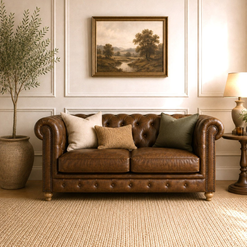 2 Seater Leather Sofa