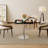 Square Modern Dinning Table 31.5 Inches Bistro Table Tulip Table With Faux Marble Top,Easy Assemble,Sturdy Metal Frame Diameter-2019720016