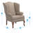 Lucious Upholstered Wingback Chair-637931732