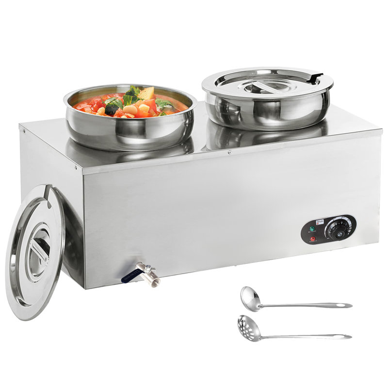 Pot à vapeur en acier inoxydable 7,4 pintes Fashionwu