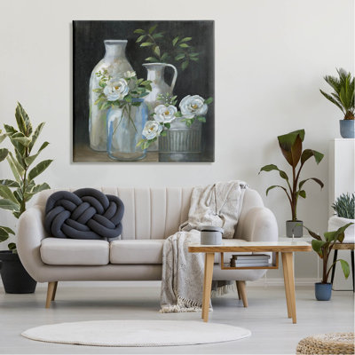 " Blooming Florals Botanical Jugs " Graphic Art Print