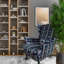 Velvet Wingback Chair
