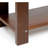 Solid Pine Wood Entryway Shoe Rack Bench, Espresso