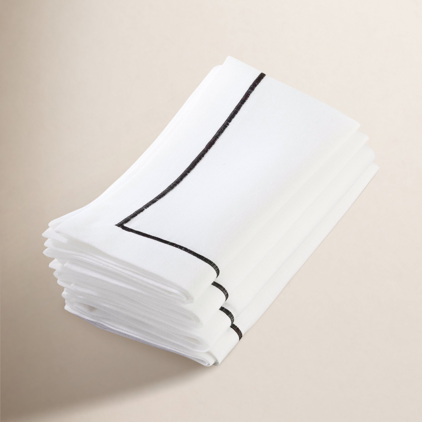 Odelle Reversible Napkin, Black