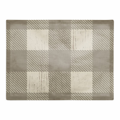 Polyester Plaid Rectangle Placemat
