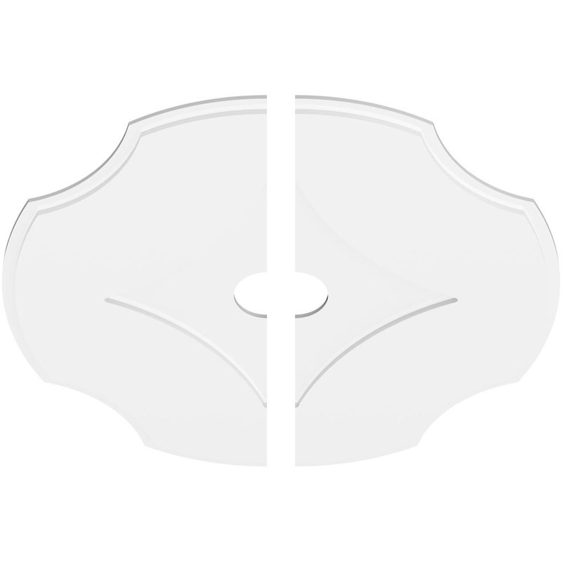 Médaillon de plafond contemporain 20 po x P 4 po x P 7 po x P 1 po Rubik, H 40 po x l 40 po x P 1 po