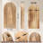 Wooden Wall Vase Set, Wall Hanging Planter Modern Farmhouse Wall Decor for Boho Wall Decor for Indoor Entryway Hallway Bathroom Living Room Dining Room(Brown)