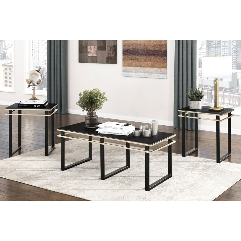 Ensemble de tables basses et tables de bout de 3 pièces
