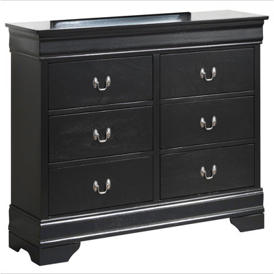 Commode de rangement noire Elegant Traditional