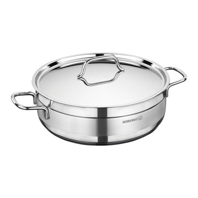 Korkmaz Alfa Non-Stick Stainless Steel (18/10) Dutch Oven with Lid