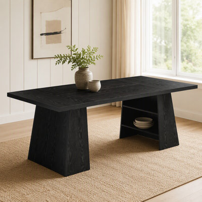 63" Executive Desk, Modern Computer Desk with Storage Shelves
