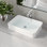 Lavabo de salle de bain vasque rectangulaire en porcelaine vitreuse 20 "x 14" Ally