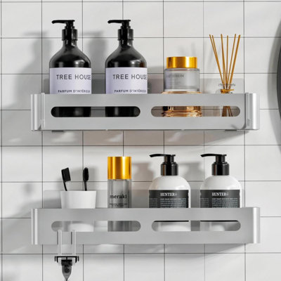 Paxten 2 Piece Stainless Steel Bracket Shelf