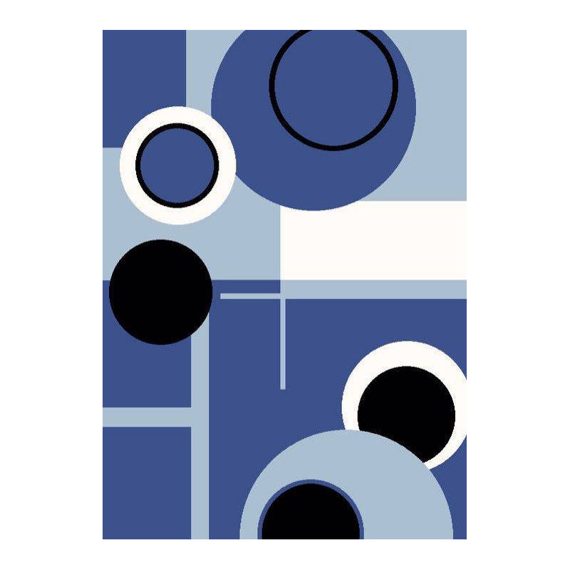 Tapis bleu clair, 5'2" x 7'2"