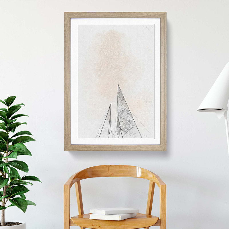 Sketching the Architecture Vol.52 - Picture Frame Drawing Print, 65cm H x 48cm W x 2cm D, Oak Framed