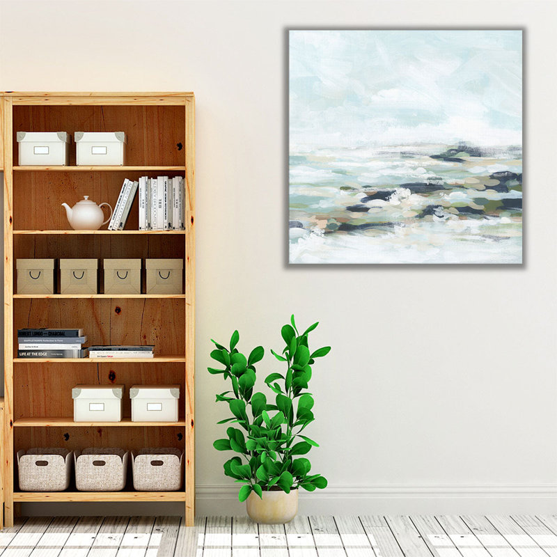 Seafoam Shoals II - reproduction d'art sur toile, H 16 po x l 16 po