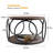 Carnforth 31.5" Round Coffee Table with 2-Tier Storage Shelves-833260530