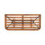 Outdoor 4-Pieces Acacia Wood And Rope Woven Paito Conversation Set, Grey-366436213