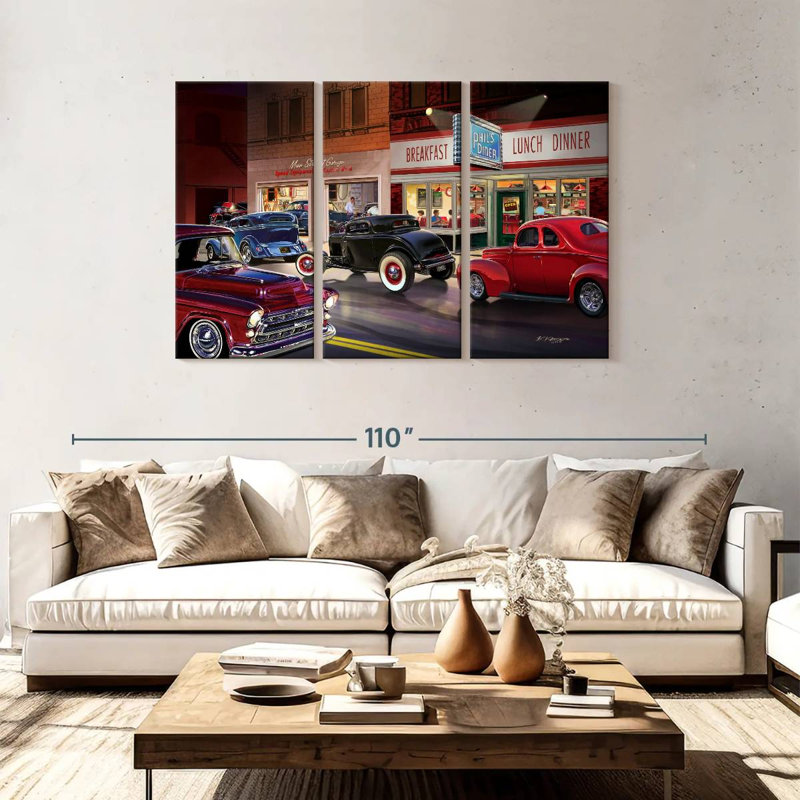 Phil's Diner, 48" H x 74" W