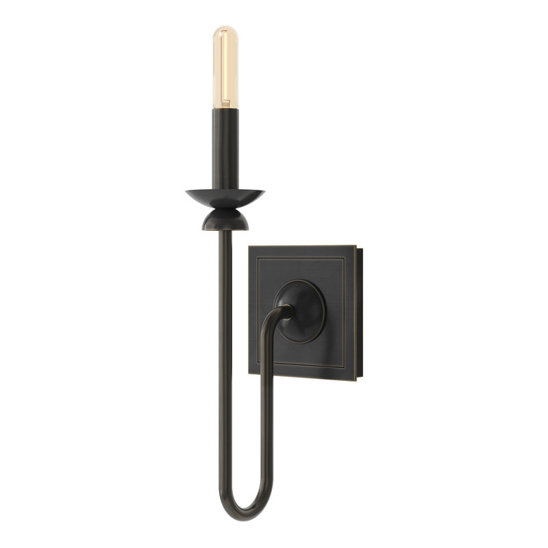 William 1 - Light Armed Sconce, Deep Patina Bronze