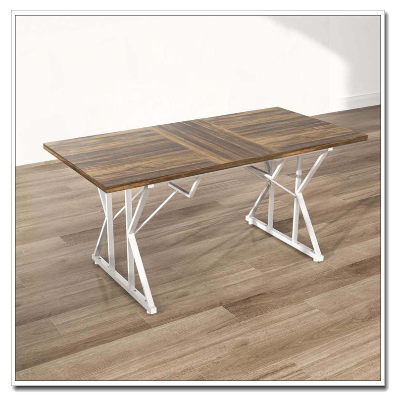 Table de salle à manger extensible, Brun délavé