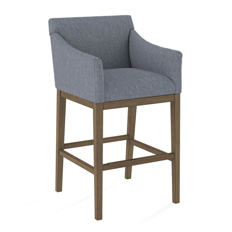 Upholstered Stool, 61473-73, Weathered Gray