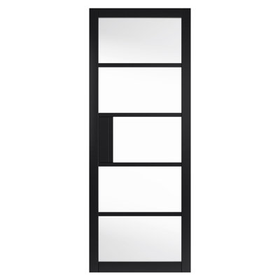 Black Metro Internal Glass Door