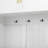 4-in-1 Hall Tree with Padded Bench, 4 Hooks, and Adjustable Storage Shelves-129389705