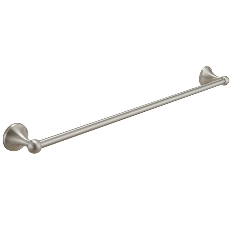 Barre à serviettes murale 24 po, Nickel brossé