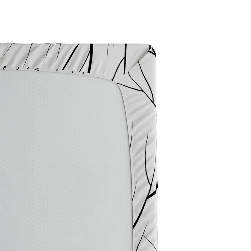 Microfiber Floral Fitted Sheet, Full Fitted Sheet