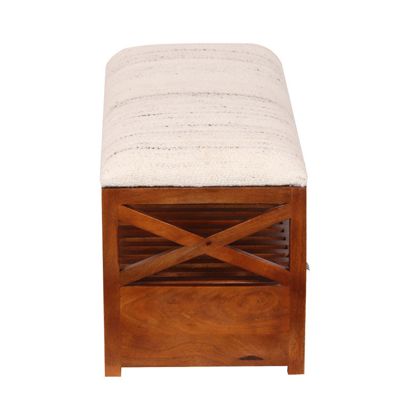 Myo Wool Upholstered Storage Bench