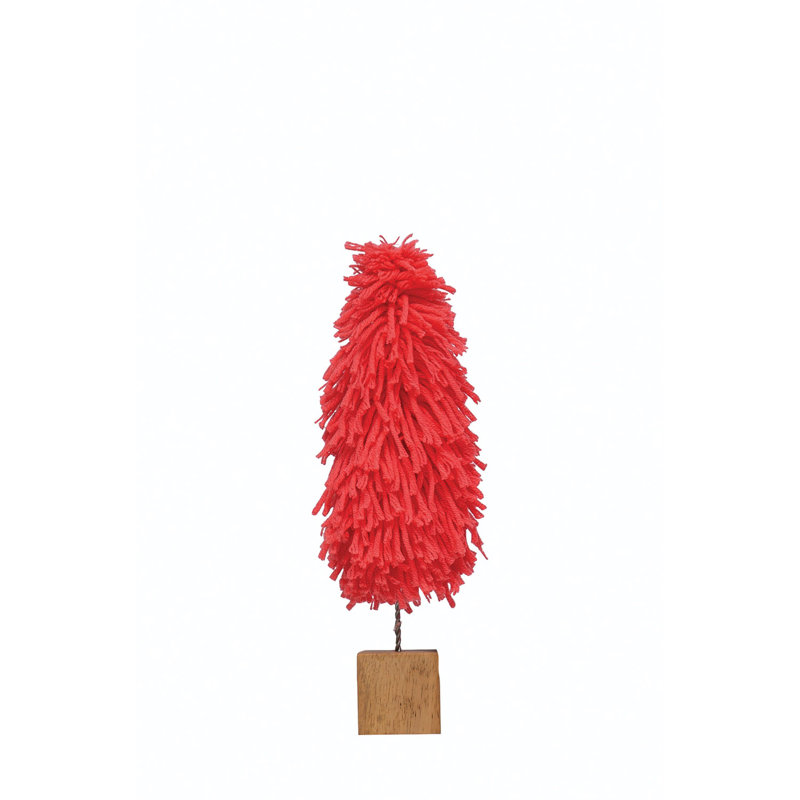 Arbre en tissu avec base en bois
