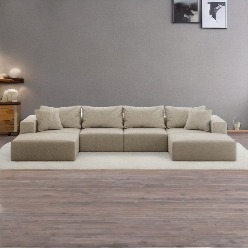 Canapé modulaire en L, Beige