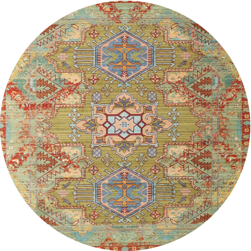 Cassiana Oriental Indoor Rug, Round 4'
