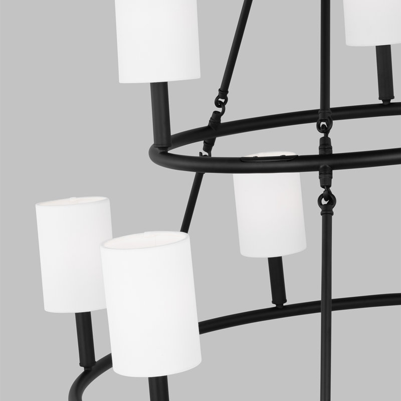 Egmont 9-Light Extra Large Chandelier, Midnight Black