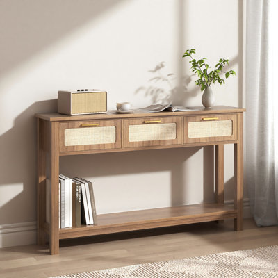 McDuffie 51.2" Rattan Console Table