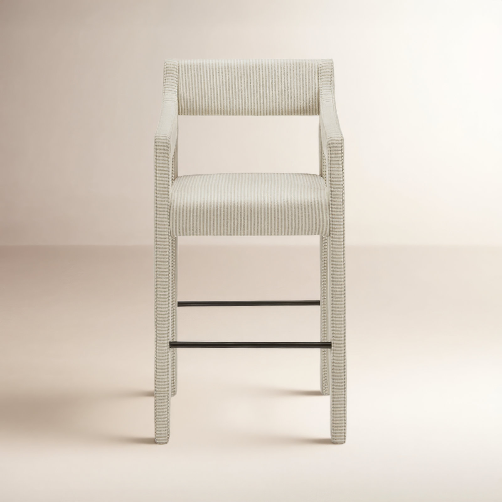 Deanna 26" Bar Stool, Beige Cream