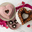 Non-Stick Novelty Tiered Hearts Cakelet Pan